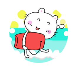 A cat and good friend sticker #11698803