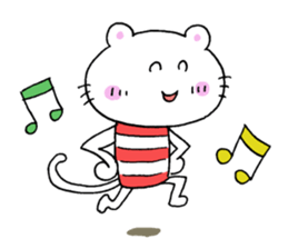 A cat and good friend sticker #11698814