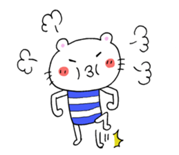 A cat and good friend sticker #11698825