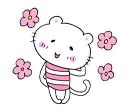 A cat and good friend sticker #11698833