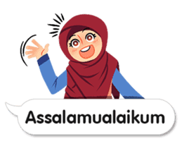 Hijab Sticker with Text Effect sticker #11698920