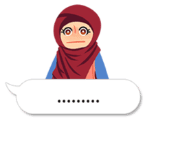 Hijab Sticker with Text Effect sticker #11698932