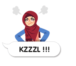 Hijab Sticker with Text Effect sticker #11698934