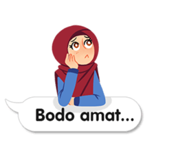 Hijab Sticker with Text Effect sticker #11698938