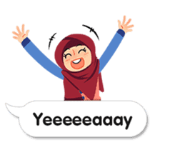 Hijab Sticker with Text Effect sticker #11698939