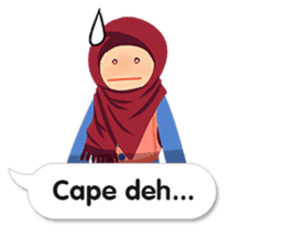 Hijab Sticker with Text Effect sticker #11698940