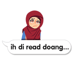 Hijab Sticker with Text Effect sticker #11698942