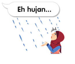 Hijab Sticker with Text Effect sticker #11698944