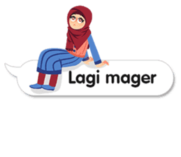 Hijab Sticker with Text Effect sticker #11698945