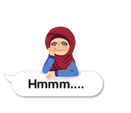 Hijab Sticker with Text Effect sticker #11698952