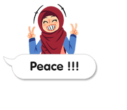 Hijab Sticker with Text Effect sticker #11698957