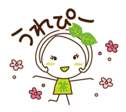 Machako of green tea. Nostalgic words. sticker #11699918