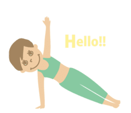 Sandee Yoga - English sticker #11700000