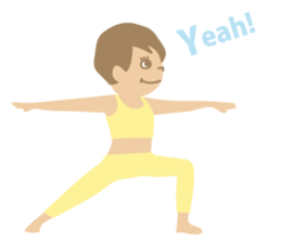 Sandee Yoga - English sticker #11700001