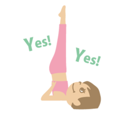 Sandee Yoga - English sticker #11700002