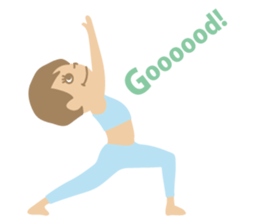 Sandee Yoga - English sticker #11700006