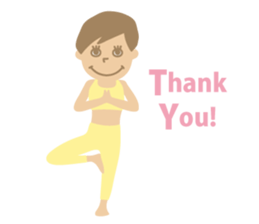 Sandee Yoga - English sticker #11700007