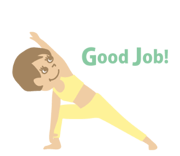 Sandee Yoga - English sticker #11700010