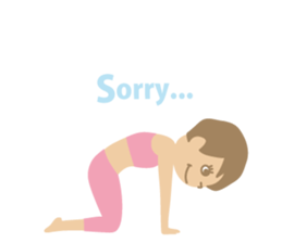 Sandee Yoga - English sticker #11700011