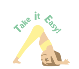 Sandee Yoga - English sticker #11700013