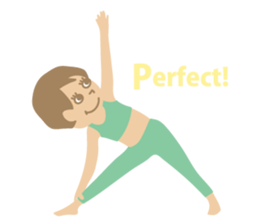 Sandee Yoga - English sticker #11700015