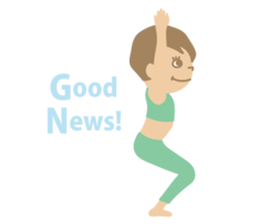 Sandee Yoga - English sticker #11700017