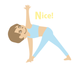Sandee Yoga - English sticker #11700020