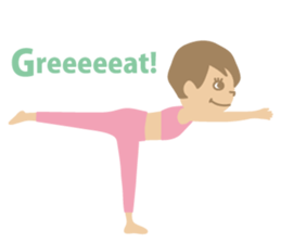 Sandee Yoga - English sticker #11700021