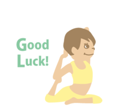 Sandee Yoga - English sticker #11700022