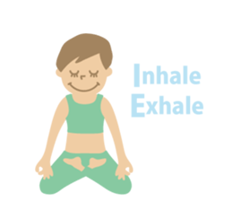 Sandee Yoga - English sticker #11700025