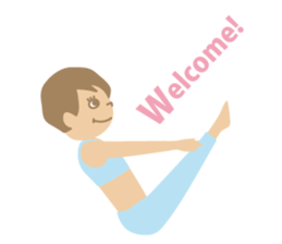 Sandee Yoga - English sticker #11700029
