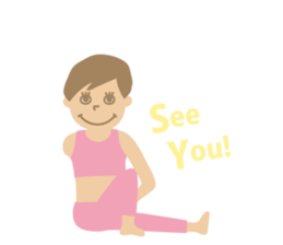 Sandee Yoga - English sticker #11700032