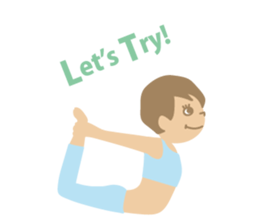 Sandee Yoga - English sticker #11700034