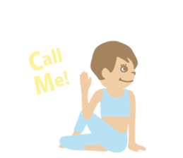 Sandee Yoga - English sticker #11700036