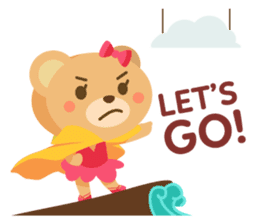 Bearellina - Cute Bear sticker #11700264