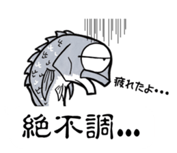 Black porgy Sticker sticker #11700303