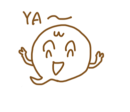 Transparent and colorful ball sticker #11702242