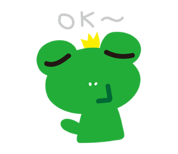 Cute Frog Prince GwahGwah sticker #11702587