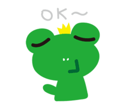 Cute Frog Prince GwahGwah sticker #11702587