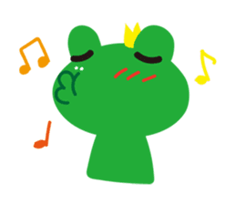 Cute Frog Prince GwahGwah sticker #11702596