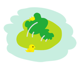 Cute Frog Prince GwahGwah sticker #11702614