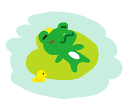 Cute Frog Prince GwahGwah sticker #11702615