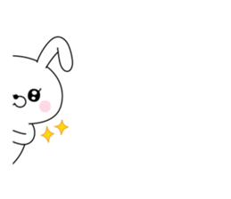 Of rabbit-like invective sticker #11703286