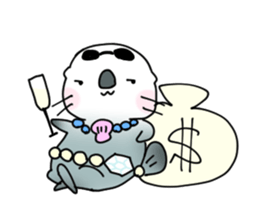 YURU-I sea otter2 sticker #11703393