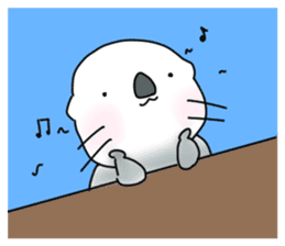 YURU-I sea otter2 sticker #11703415