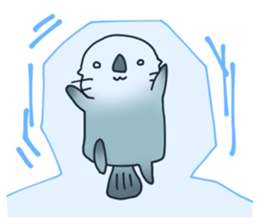 YURU-I sea otter2 sticker #11703416