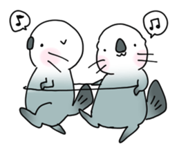 YURU-I sea otter2 sticker #11703418