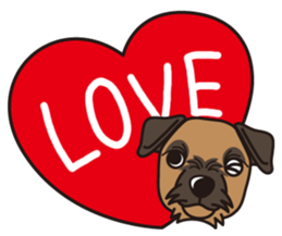 iinu - Border Terrier sticker #11704807
