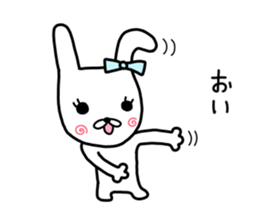 Rabbit ribbon. sticker #11705240