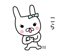 Rabbit ribbon. sticker #11705241